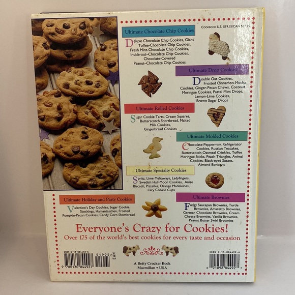 Betty Crocker’s Ultimate Cookie Book Hardcover First Edition 1992 - Picture 2 of 16